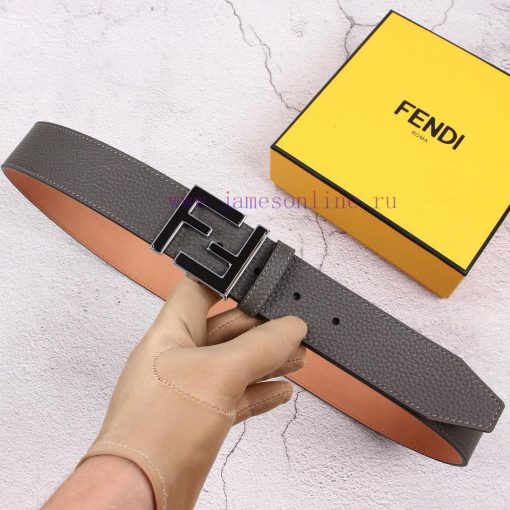 FENDI men's fashion casual belt with a width of 40mm, original lychee pattern surface and to 6lp79ong - Image 2