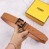 FENDI men's fashion casual belt with a width of 40mm, original lychee pattern surface and to utoy7128