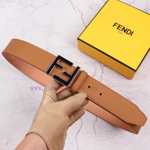 FENDI men's fashion casual belt with a width of 40mm, original lychee pattern surface and to utoy7128 - Image 2