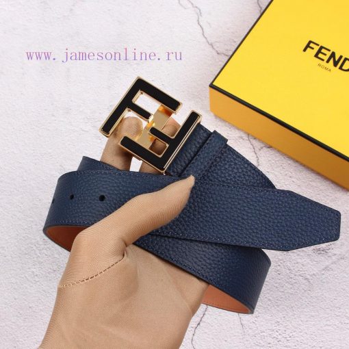 FENDI men's fashion casual belt with a width of 40mm, original lychee pattern surface and to nf9jaf9g - Image 9