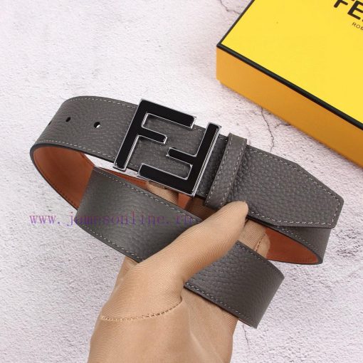 FENDI men's fashion casual belt with a width of 40mm, original lychee pattern surface and to 6lp79ong - Image 10