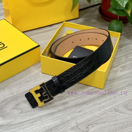 Comes with a complete gift boxFENDL 40MM wide double-sided original calf leather with a sing szgosqii