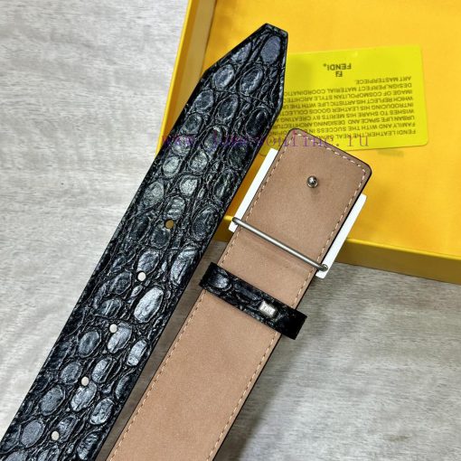 FENDL 40MM wide double-sided original calf leather with a single ruthenium palladium plated jabcj9yk - Image 9