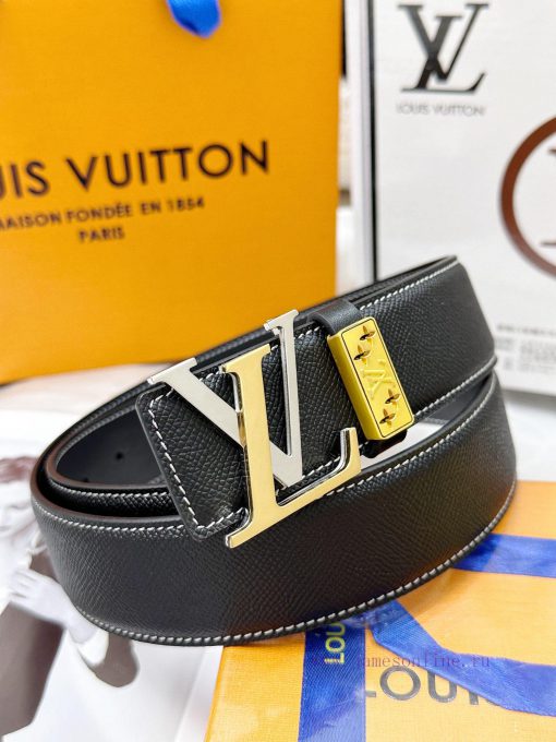 Belt LV Louis Vuitton's top tier replicaThe waistband is made of 100% head layer cowhide, en eknqru4s - Image 4