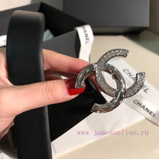 Chanel Women's Belt Product Width 3.0CM Double sided original cowhide leather, soft and deli 05eazi3k - Image 2