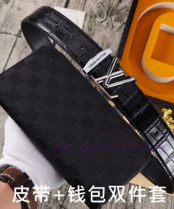 LV. Yilu Weideng Double Piece SetWooden box, belt+wallet, two-piece setGrade: Imported 100% 8qmx0ubk