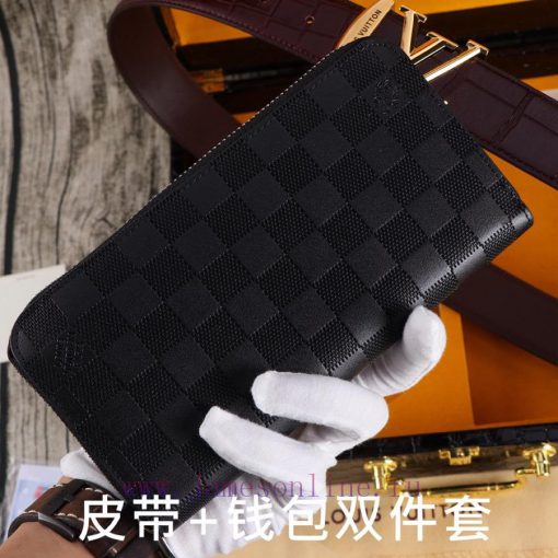 LV. Yilu Weideng Double Piece SetWooden box, belt+wallet, two-piece setGrade: Imported 100% g93vs9fu - Image 8