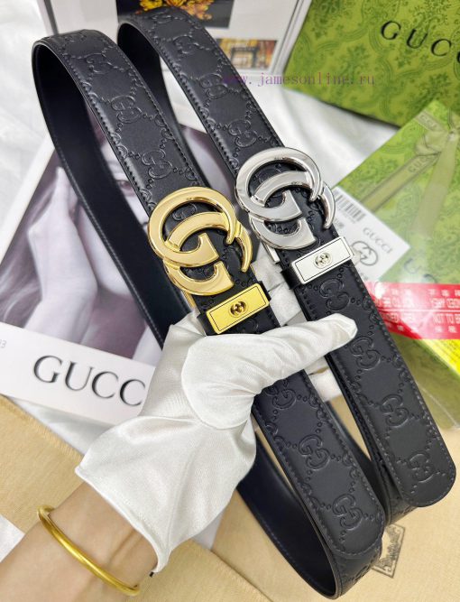 Belt Gucci Gucci automatic buckle-Belt replica Gucci The automatic belt series is made of 10 tl5beihe - Image 2