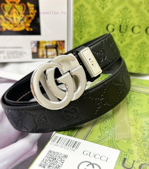 Belt Gucci Gucci automatic buckle-Belt replica Gucci The automatic belt series is made of 10 krj07bt6 - Image 4