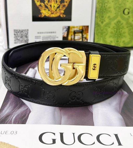Belt Gucci Gucci automatic buckle-Belt replica Gucci The automatic belt series is made of 10 krj07bt6 - Image 5