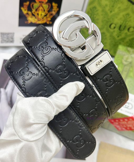Belt Gucci Gucci automatic buckle-Belt replica Gucci The automatic belt series is made of 10 ro37ib7d - Image 3