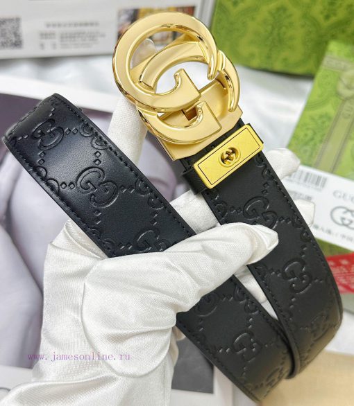 Belt Gucci Gucci automatic buckle-Belt replica Gucci The automatic belt series is made of 10 tl5beihe - Image 6