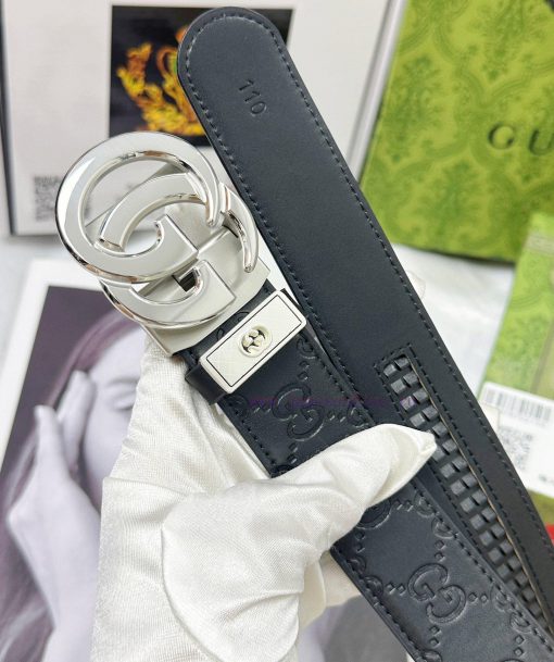 Belt Gucci Gucci automatic buckle-Belt replica Gucci The automatic belt series is made of 10 ro37ib7d - Image 10