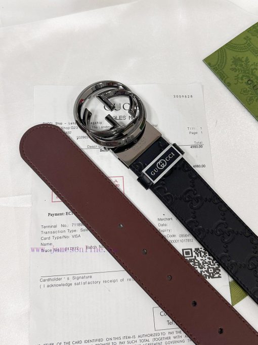 Belt Gucci Gucci️Belt made of 100% head layer cowhide, guaranteed genuine leather, 24k rotat lgdy74q4 - Image 9