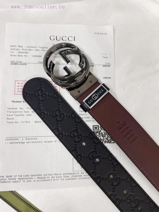Belt Gucci Gucci️Belt made of 100% head layer cowhide, guaranteed genuine leather, 24k rotat lgdy74q4 - Image 10