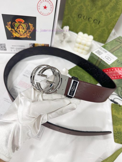 Belt Gucci Gucci️Belt made of 100% head layer cowhide, guaranteed genuine leather, 24k rotat ebrg32n2 - Image 8