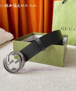 Comes with a complete gift boxGUCCI Luxury Men's Double G Buckle Classic Printed Belt Origin 1j4b7d1q