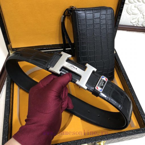 MADE IN FRANCEWooden box with accompanying picturesHERME @ Belt+Wallet SetBuckle material: T gyrc9hva - Image 5
