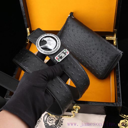 MADE IN ITALYWooden box with accompanying picturesStephen Belt and Wallet SetBuckle material m1255iol - Image 9