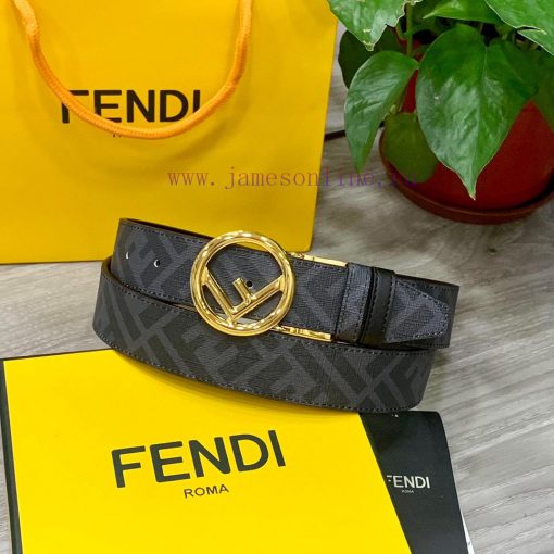 FENDI/Fendi wide 35mm imported double-sided cowhide with original pure copper tail clip, pro ifchjs8r - Image 6