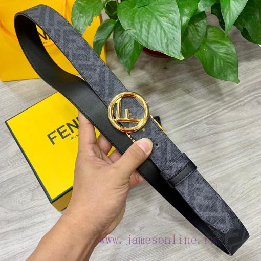 FENDI/Fendi wide 35mm imported double-sided cowhide with original pure copper tail clip, pro ifchjs8r - Image 8