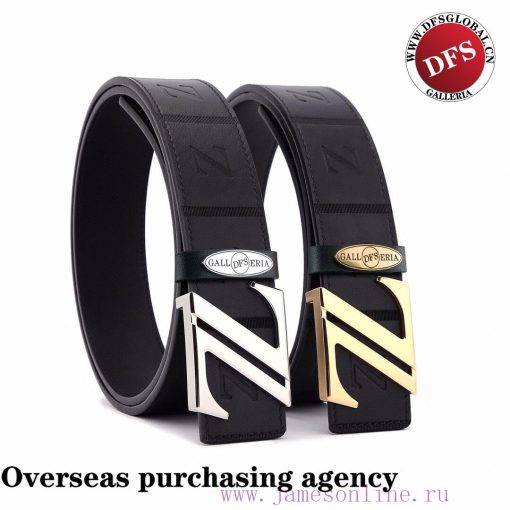 Complete setZegna @ DFS purchasing agent100% dual color pure steel buckle materialBelt mater 2si354gz - Image 2