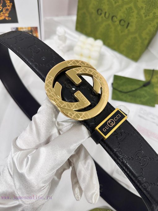 Belt Gucci Gucci️The waistband is made of 100% cowhide, ensuring genuine leather. The 24k ca lmu8c5ha - Image 6