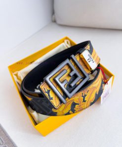 Fendi FENDI ️ Belt and beltBuckle, original classic pure copper boutique letter buckle, phot c80mhg1a