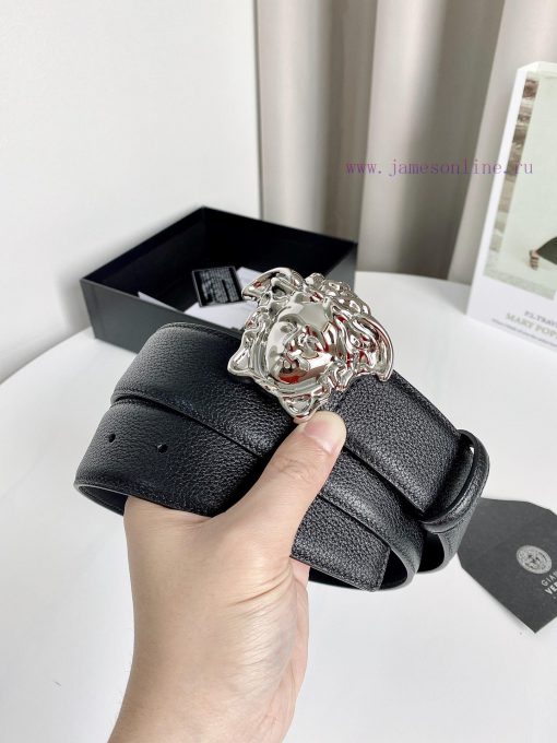 Comes with a full set of gift box men's Versace waist belt, imported original cowhide, paire xzvf53vx - Image 3