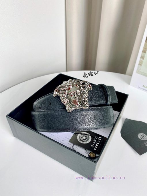 Comes with a full set of gift box men's Versace waist belt, imported original cowhide, paire 8l4ibns1