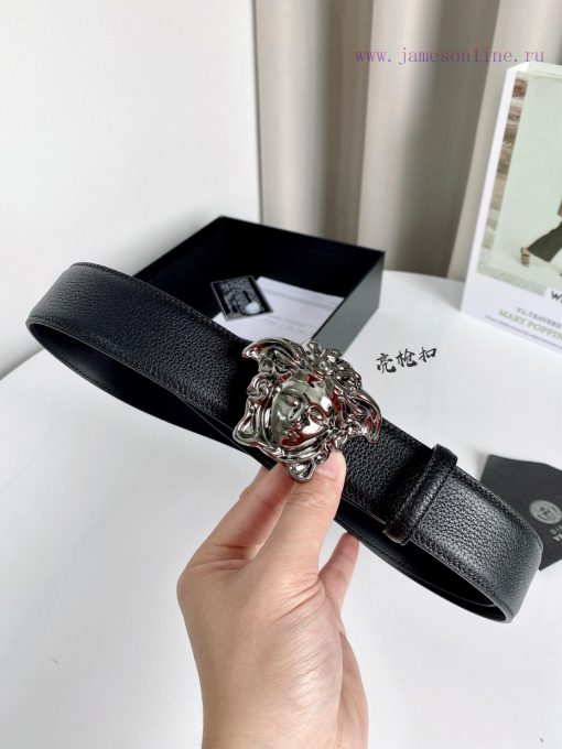 Comes with a full set of gift box men's Versace waist belt, imported original cowhide, paire 8l4ibns1 - Image 4