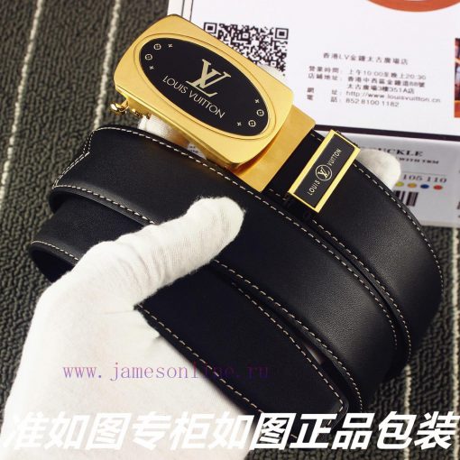 Lv... Louis Vuitton automatic buckleIdentify and receive a punch as a giftMaterial: 100% top b876ixdv - Image 3