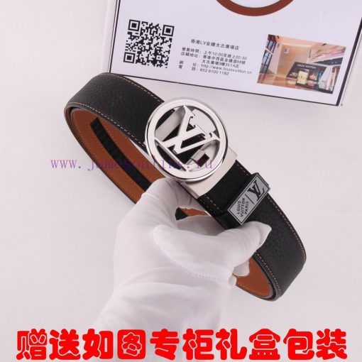 Belt LV Louis Vuitton automatic buckleThe waistband is made of 100% cowhide, ensuring the sa jdkpqz4i - Image 4