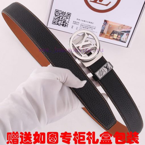 Belt LV Louis Vuitton automatic buckleThe waistband is made of 100% cowhide, ensuring the sa jdkpqz4i - Image 5