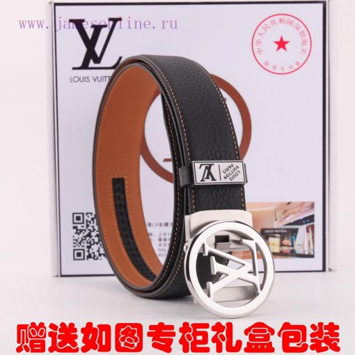 Belt LV Louis Vuitton automatic buckleThe waistband is made of 100% cowhide, ensuring the sa jdkpqz4i - Image 6