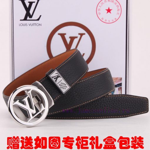 Belt LV Louis Vuitton automatic buckleThe waistband is made of 100% cowhide, ensuring the sa jdkpqz4i - Image 7