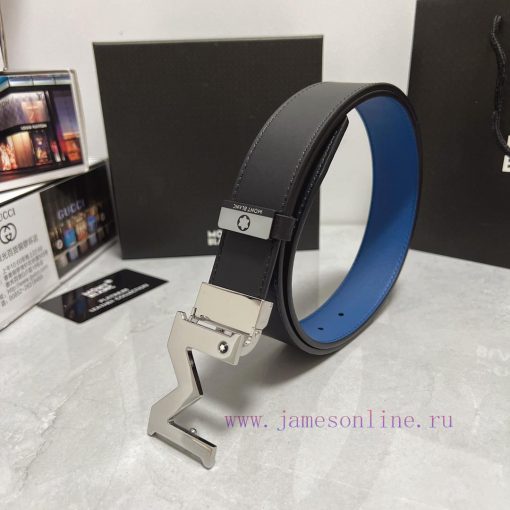 MontblancMaterial: Leather Belt with 100% Head Layer. The leather belt is guaranteed to be g f07ealii - Image 2