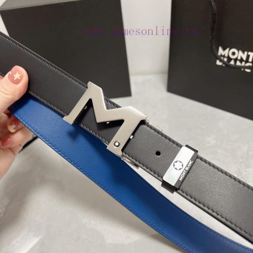 MontblancMaterial: Leather Belt with 100% Head Layer. The leather belt is guaranteed to be g f07ealii - Image 5