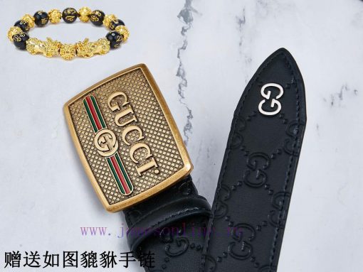 Belt Gucci Gucci️The waist belt is made of 100% cowhide, ensuring that the genuine leather i ly6s8mfj - Image 9