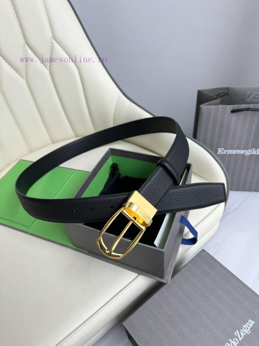 Zegna double-sided original imported top layer cowhide, double-sided use, vacuum electroplat 9z82mi49 - Image 4