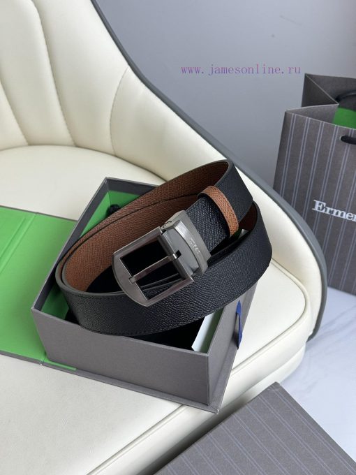 Zegna double-sided original imported top layer cowhide, double-sided use, vacuum electroplat x2mge6fb - Image 3