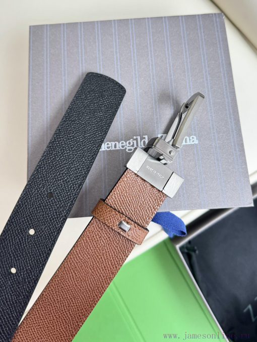 Zegna double-sided original imported top layer cowhide, double-sided use, vacuum electroplat x2mge6fb - Image 5