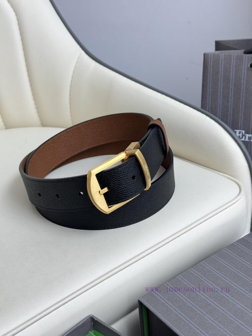 Zegna double-sided original imported top layer cowhide, double-sided use, vacuum electroplat v1p03yc7 - Image 5