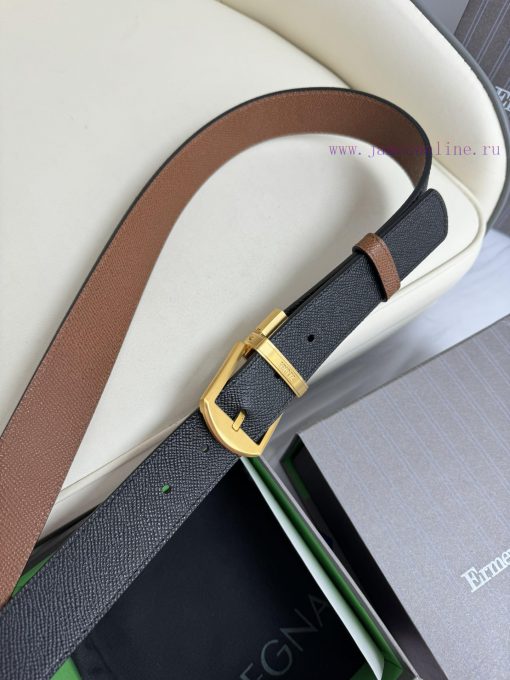 Zegna double-sided original imported top layer cowhide, double-sided use, vacuum electroplat v1p03yc7 - Image 9