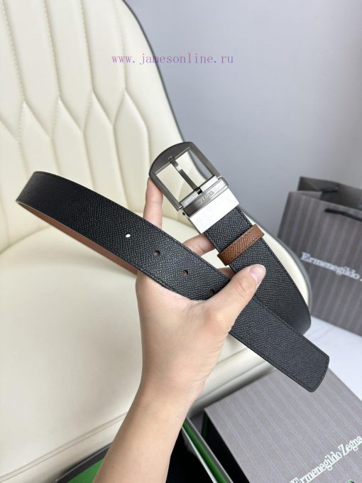 Zegna double-sided original imported top layer cowhide, double-sided use, vacuum electroplat x2mge6fb - Image 9