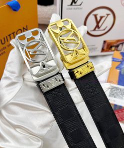 Belt LV Louis Vuitton automatic buckle-Belt replica The automatic belt series is made of 100 gaca3kz2