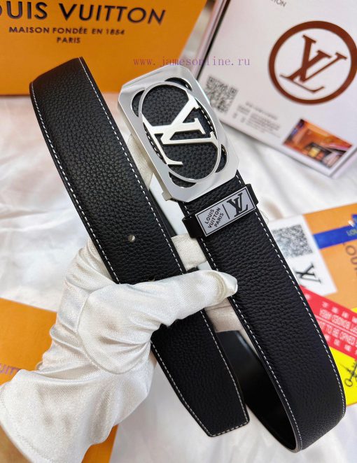 Belt LV Louis Vuitton's top tier replicaThe waistband is made of 100% cowhide, ensuring a ge tqd23am1 - Image 8