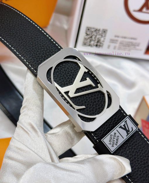 Belt LV Louis Vuitton's top tier replicaThe waistband is made of 100% cowhide, ensuring a ge tqd23am1 - Image 9
