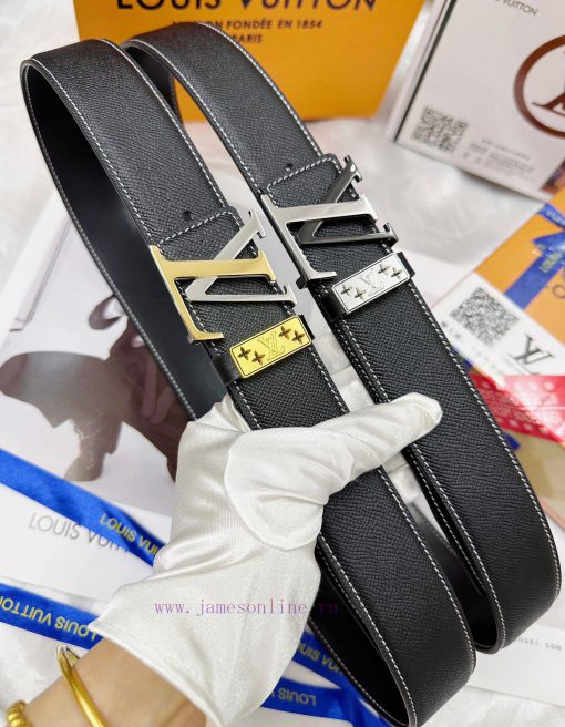 Belt LV Louis Vuitton Top Remakes-The waistband is made of 100% head layer cowhide, ensuring 42bj73rx - Image 2