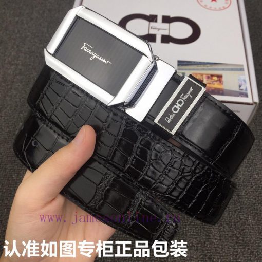 Ferragamo crocodile patternGrade: Italian imported 100% top layer cowhide, Ferragamo, world- y7u45z8c - Image 3